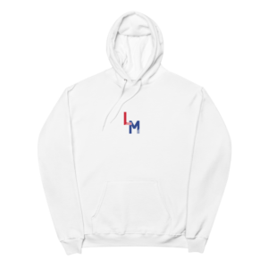 Simple LM Design fleece hoodie